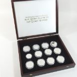 A Royal Mint collection of twelve Royal commemorative silver proof coins,