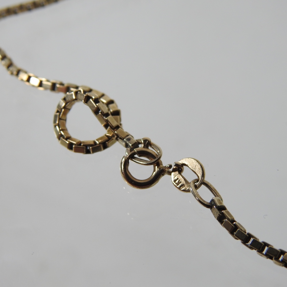 A 19th century unmarked memorial necklace, suspended with a woven hair pendant, - Image 6 of 9