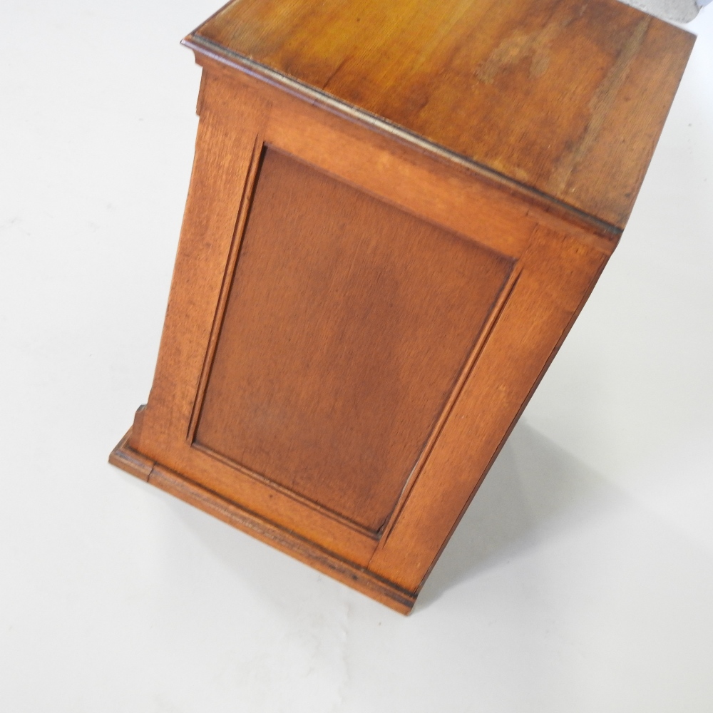 An early 20th century light oak filing cabinet, - Image 4 of 8