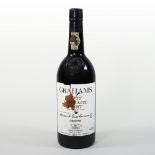 A bottle of Grahams 1977 vintage port