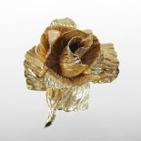 A 1960's Christian Dior gilt floral brooch,