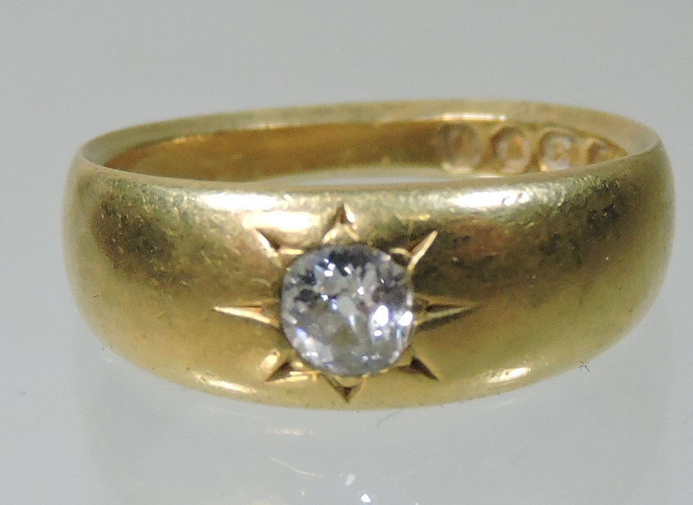 An 18 carat gold single stone diamond ring - Image 3 of 4