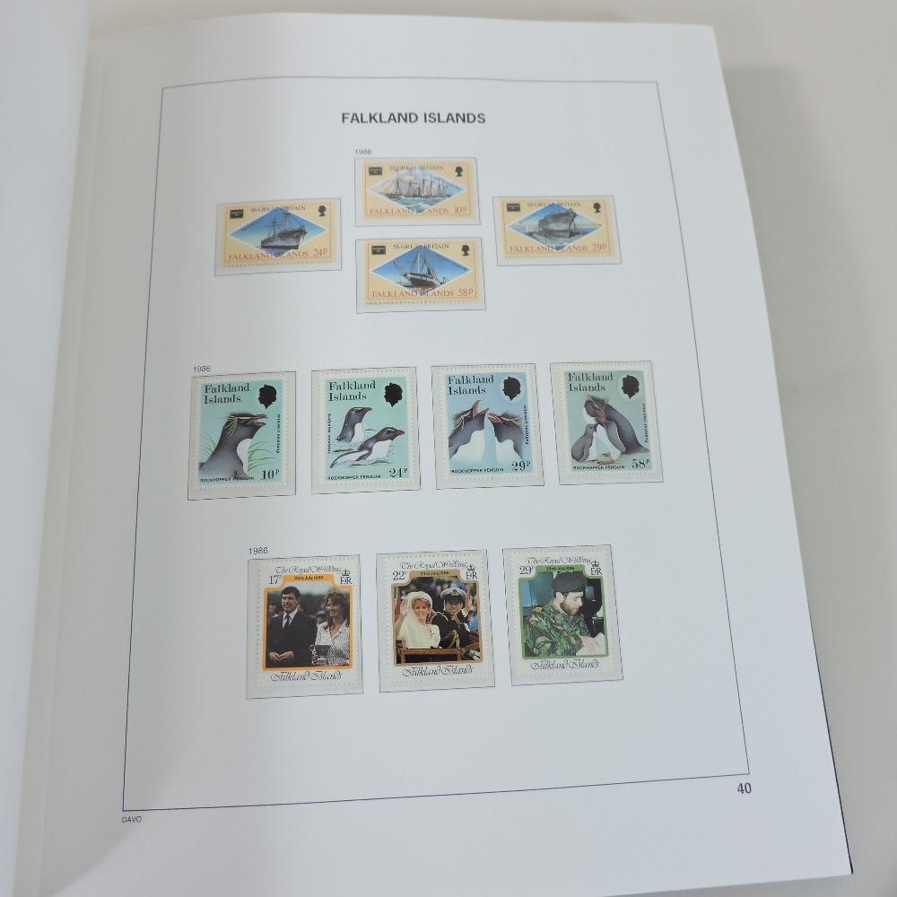 An extensive album of Queen Elizabeth II Falkland Island stamps, in mint condition, - Image 3 of 9