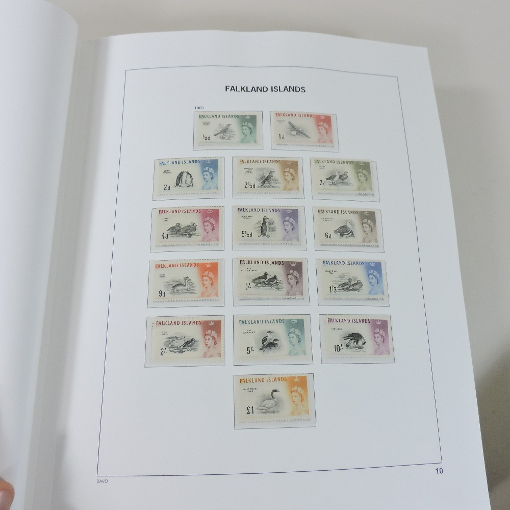 An extensive album of Queen Elizabeth II Falkland Island stamps, in mint condition, - Image 8 of 9