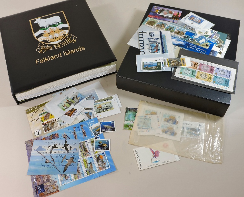 An extensive album of Queen Elizabeth II Falkland Island stamps, in mint condition, - Image 6 of 9
