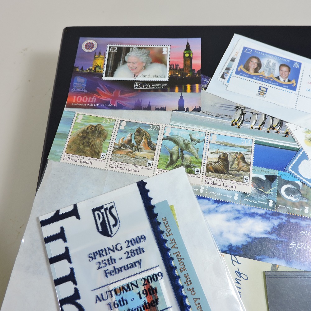 An extensive album of Queen Elizabeth II Falkland Island stamps, in mint condition, - Image 5 of 9