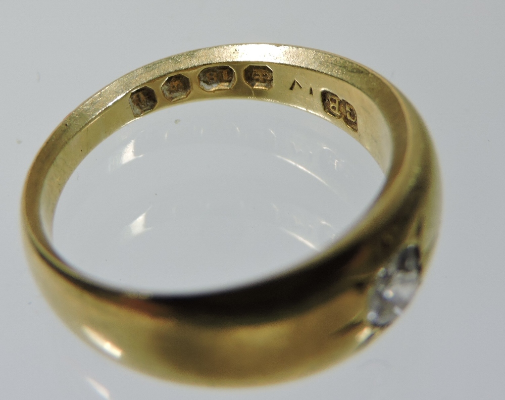 An 18 carat gold single stone diamond ring - Image 4 of 4