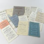 + A collection of early 19th century and later auction catalogues, of local interest,