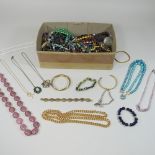 A collection of costume jewellery,