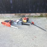 A Spear and Jackson petrol chainsaw,