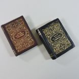 An early 20th century miniature leather bound book Dante Vita Nouva Canzoniere, 1908,