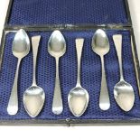 A collection of six silver Old English pattern teaspoons, by William Bateman, London 1820-23,