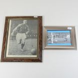 A signed photograph of Alfredo di Stefano, 7 x 14cm,