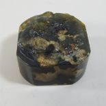 A decorative jade seal,