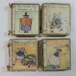 A collection of four early 20th century miniature children's books, to include Little Woman of X,