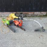 A McCulloch petrol strimmer,