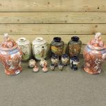A collection of Chinese vases,