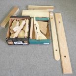 A wooden rocking horse kit