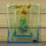 An Art glass panel,