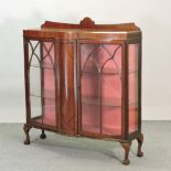 An early 20th century display cabinet,