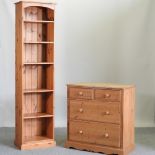 A pine chest of drawers, 86cm,