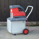 An electric garden shredder