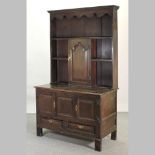 An 18th century style oak dresser,