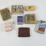 A collection of vintage playing cards and games