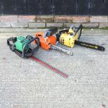 A McCulloch petrol chainsaw,