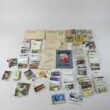 A collection of cigarette cards,