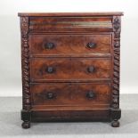 A 19th century mahogany Scottish chest,