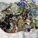 A collection of vintage costume jewellery,