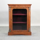 A Victorian walnut and gilt metal mounted pier cabinet,