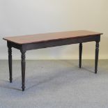 A Victorian mahogany serving table,