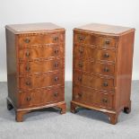 A pair of reproduction narrow chests,