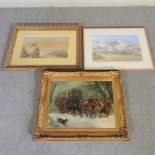 JDKM, 20th century, landscape, signed oil on canvas, 38 x 54cm,