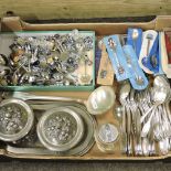 A box of French silver plated cutlery,