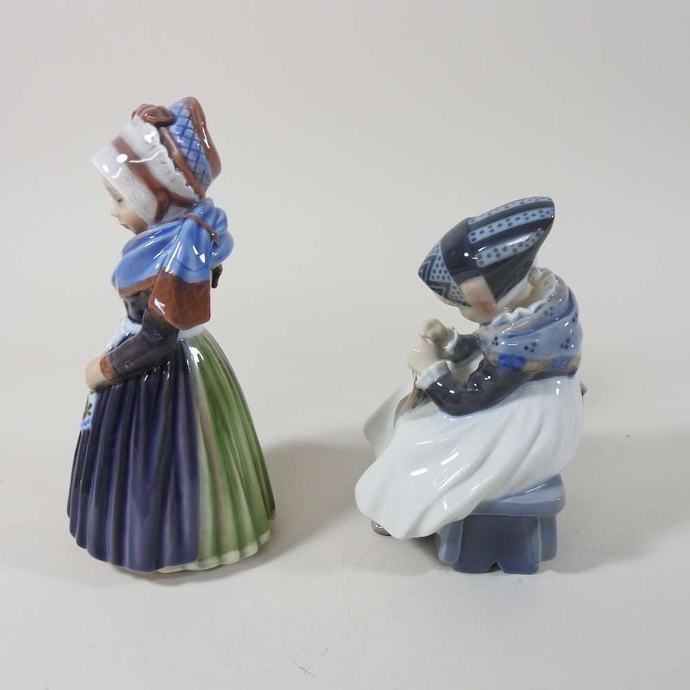 A Dresden figural inkwell, together with a Royal Copenhagen figure, - Image 32 of 39
