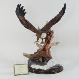 A Country Artists model of an eagle, Spirit of Freedom, by David Ivey, 1290/1500,