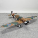 A model of a Hawker Hurricane,