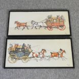 A pair of prints, after Cecil Aldin,