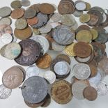 A collection of mainly pre-decimal coins