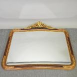 A 19th century style gilt framed wall mirror,