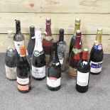 A collection of wine and sparkling wine