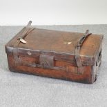 An Army and Navy 'CSL' leather suitcase,
