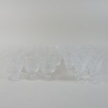 A collection of Waterford cut crystal drinking glasses,