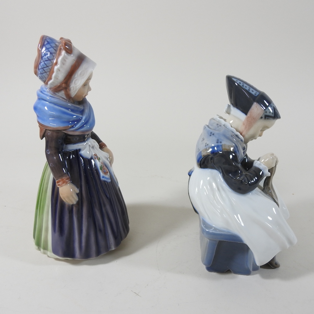 A Dresden figural inkwell, together with a Royal Copenhagen figure, - Image 29 of 39