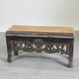 A Chinese hardwood stand,