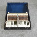 A piano accordion,