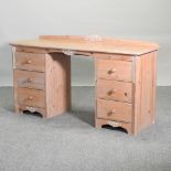 A pine dressing table,